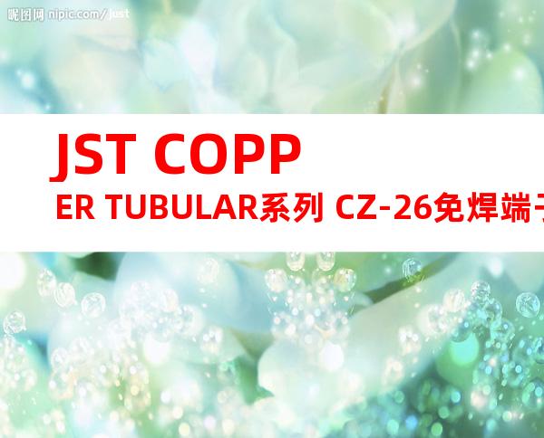 JST COPPER TUBULAR系列 CZ-26免焊端子产品规格书